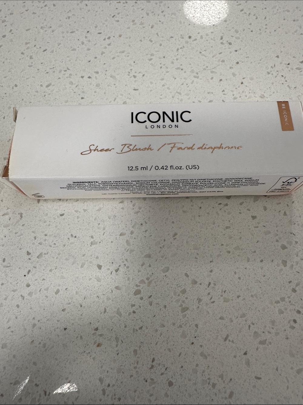 ICONIC London Sheer Blush - Cheeky Coral. Sheer Blush Liquid Gel Formula